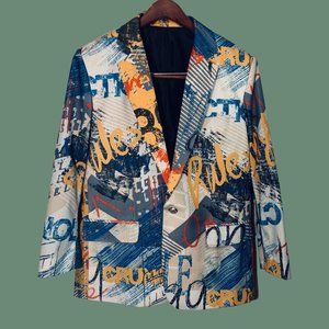CLEARANCE: Printed Blazer